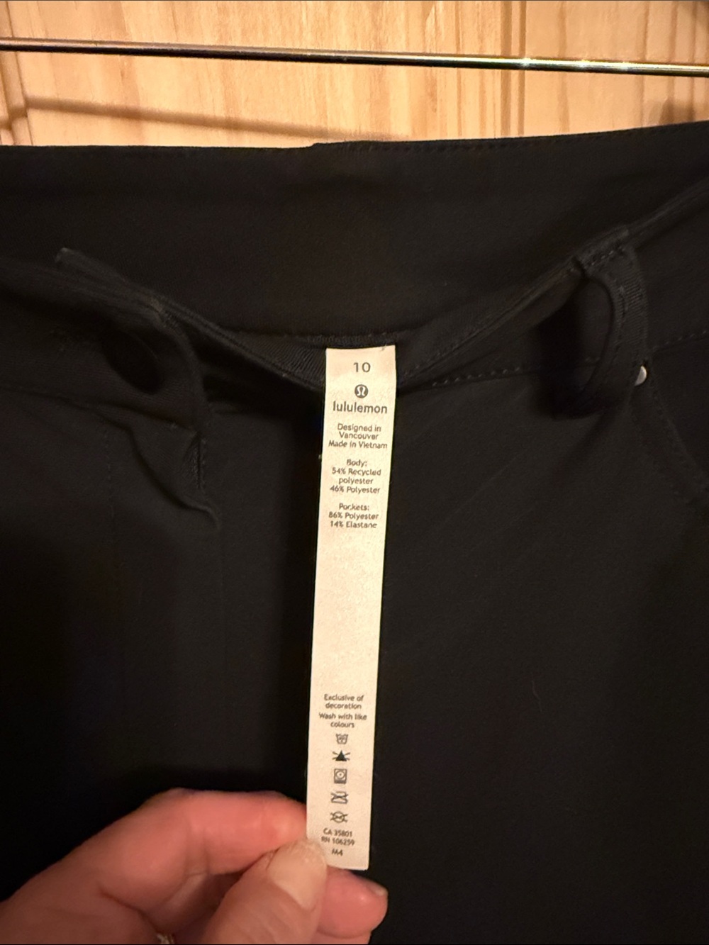 lululemon athletica Black Slim Straight Pants - Picture 2 of 4